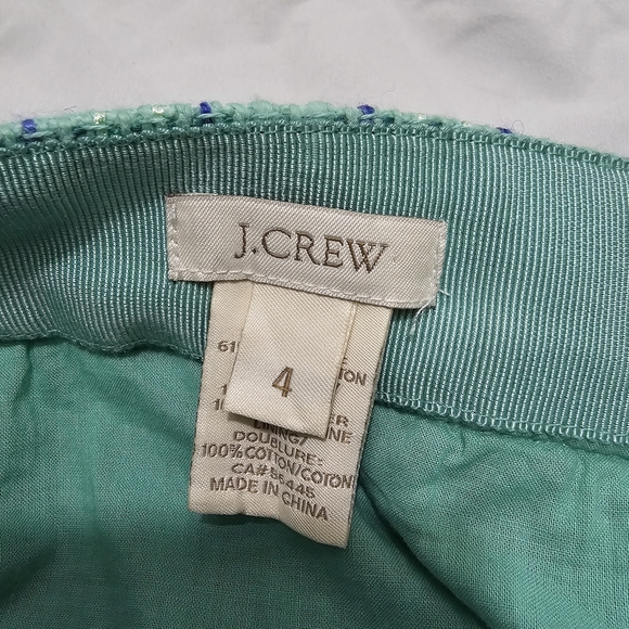 J Crew Tweed Wool Blend Mini skirt Size 4 - Picture 3 of 10
